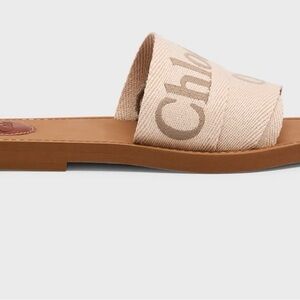 Chloe Beige and Natural Woody Sandals Size 37
